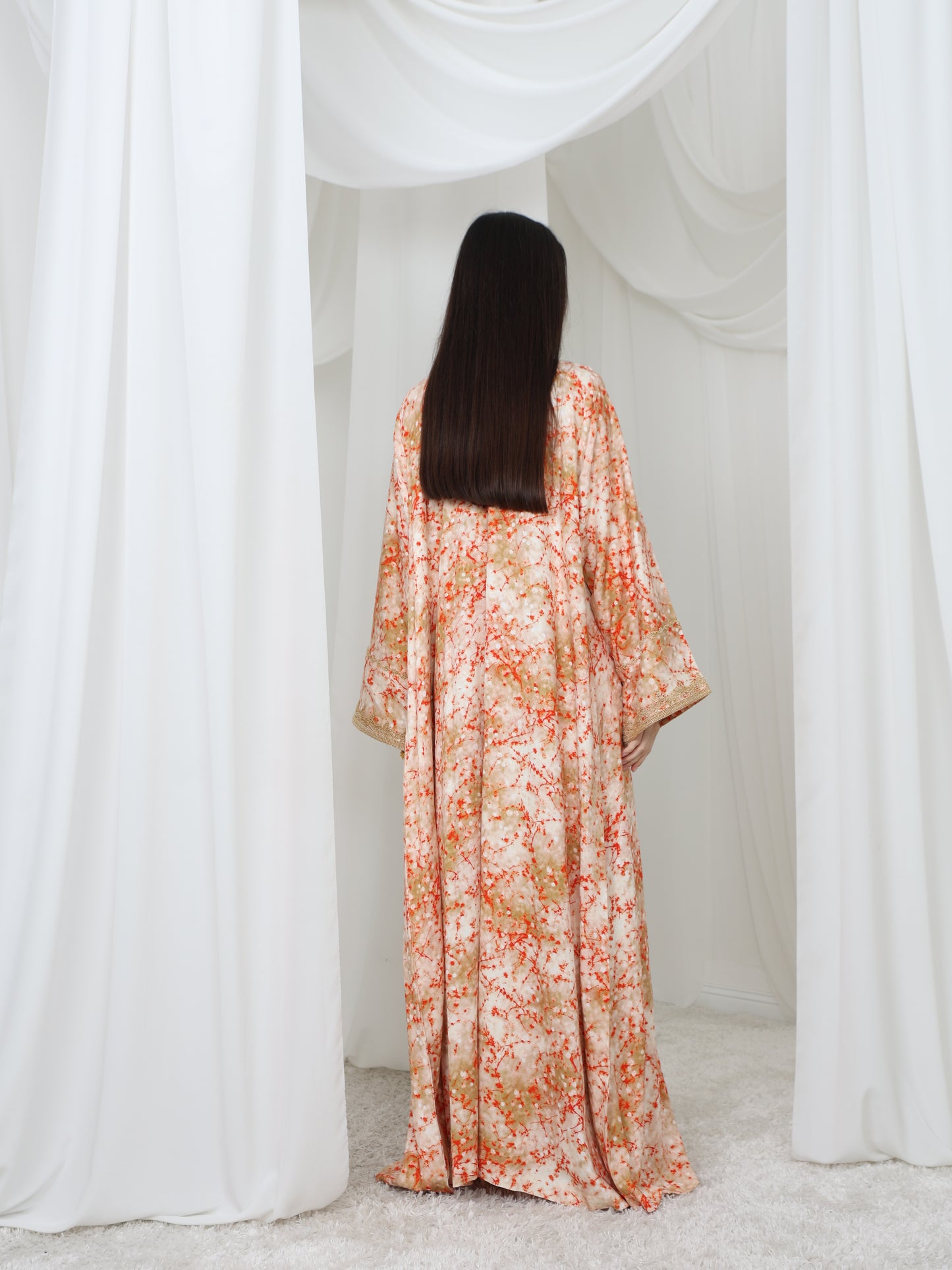 Sunrise Coral Kaftan