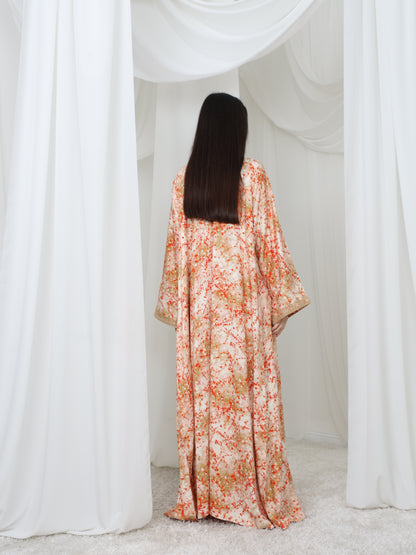 Sunrise Coral Kaftan