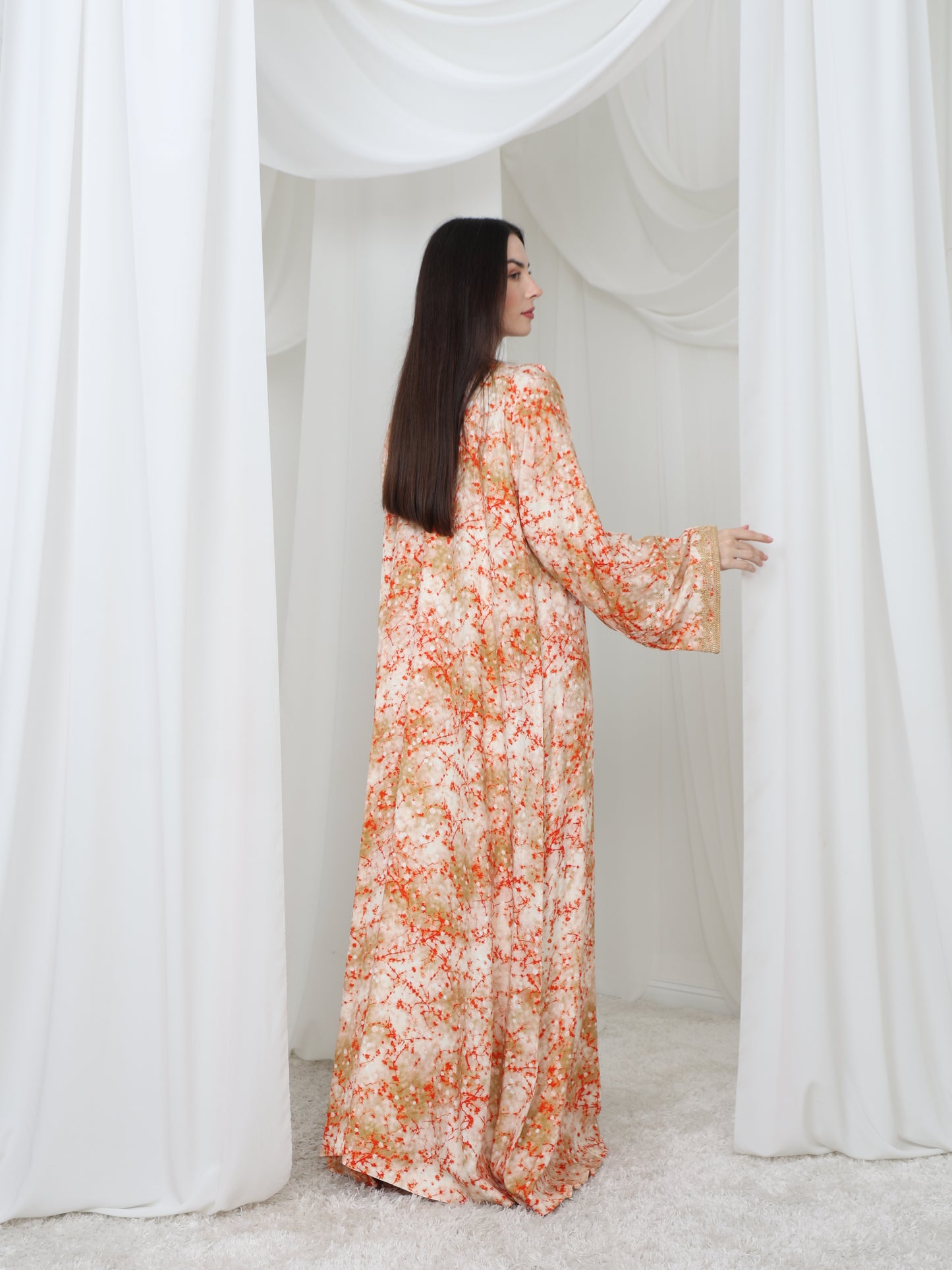 Sunrise Coral Kaftan