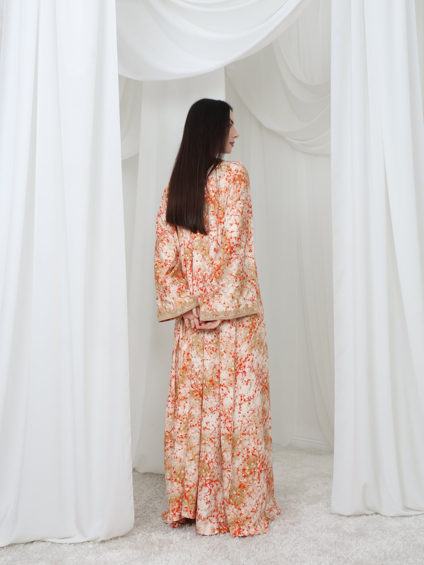 Sunrise Coral Kaftan