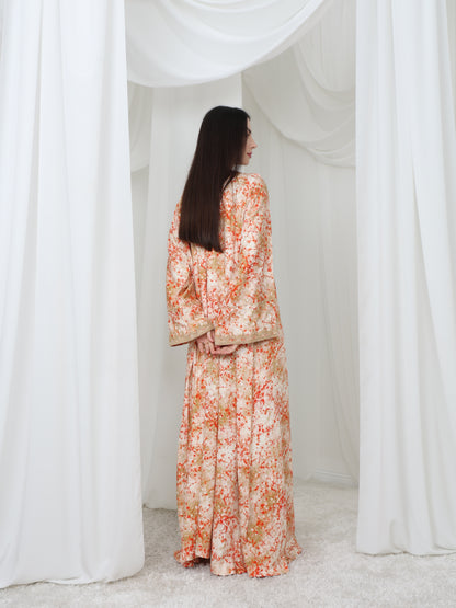 Sunrise Coral Kaftan