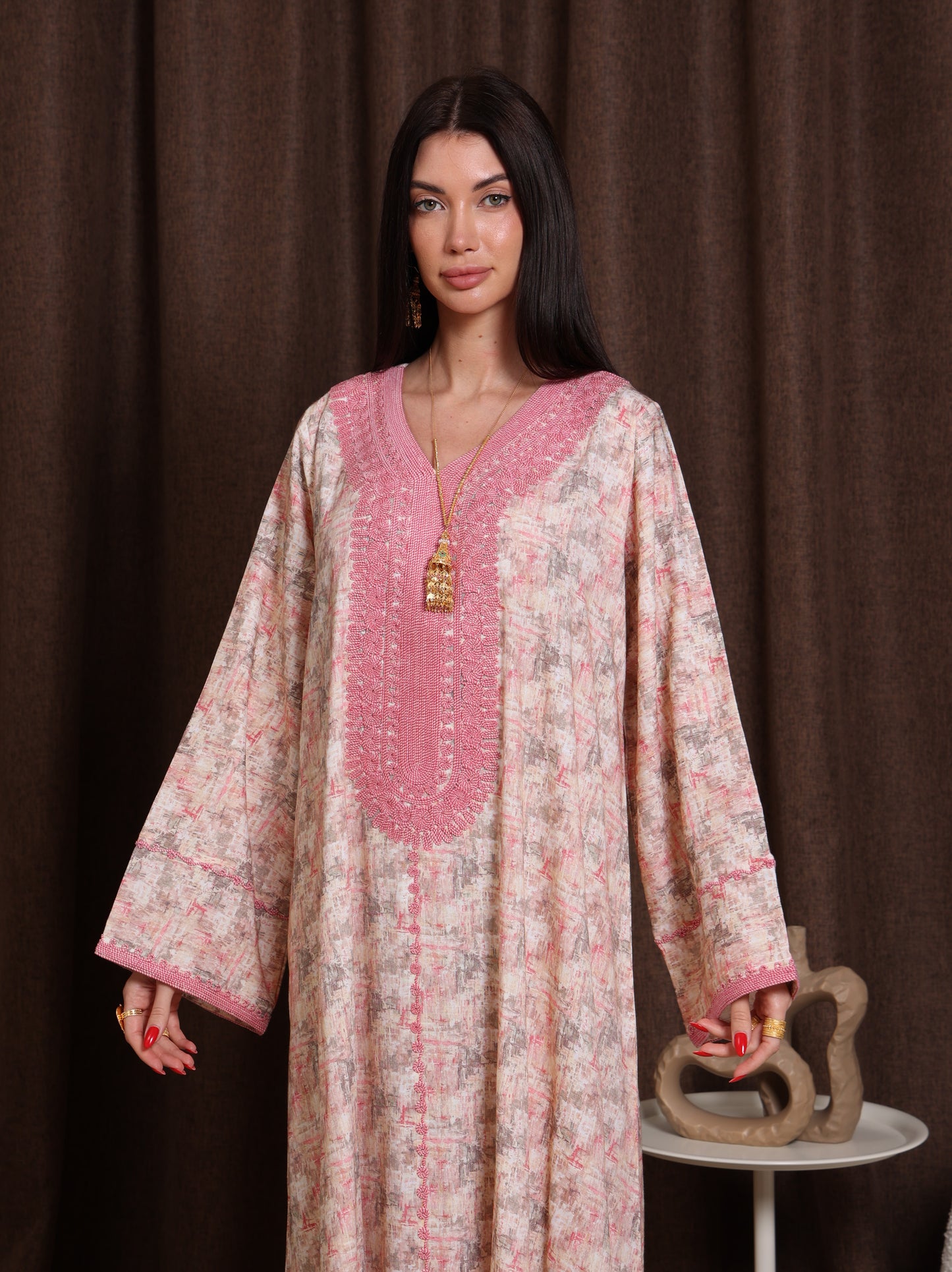 Blush Marble Kaftan