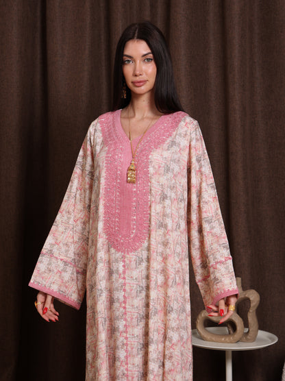 Blush Marble Kaftan