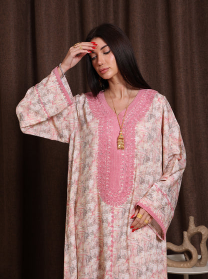 Blush Marble Kaftan