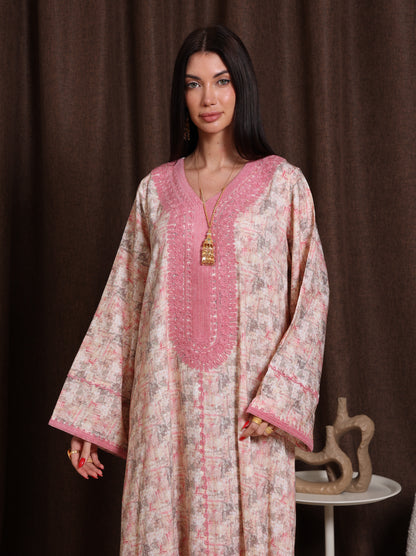 Blush Marble Kaftan