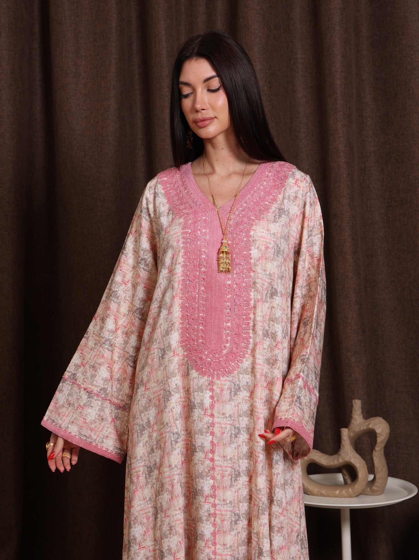 Blush Marble Kaftan